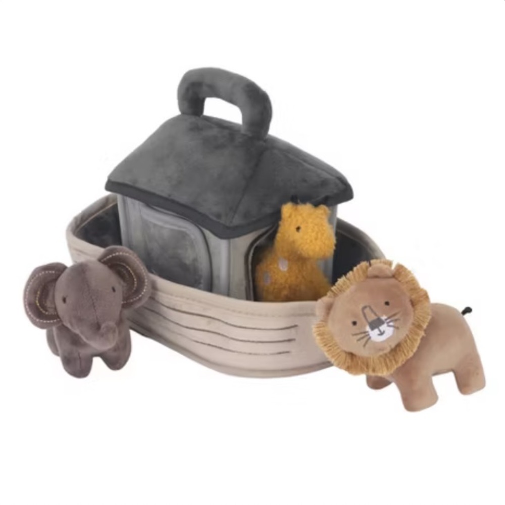 Lambs & Ivy Baby Noah Interactive Plush Boat/Ark with Stuffed Animal Toys